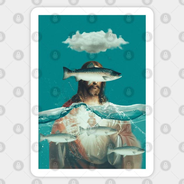 Jesus Sticker by SilentSpace